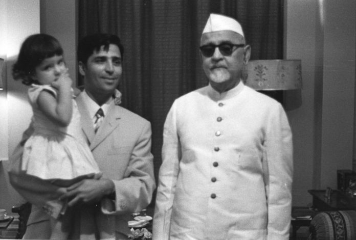 Arif with Indian Presidet zakir Husain